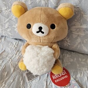 Rilakkuma Plush Holding Heart Bubble 7 Inch